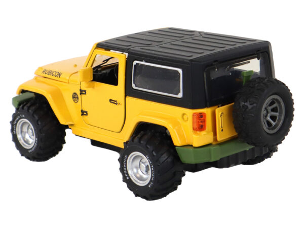 Off-Road Car Battery Powered Friction Drive Metal Yellow 1:32 - Image 3