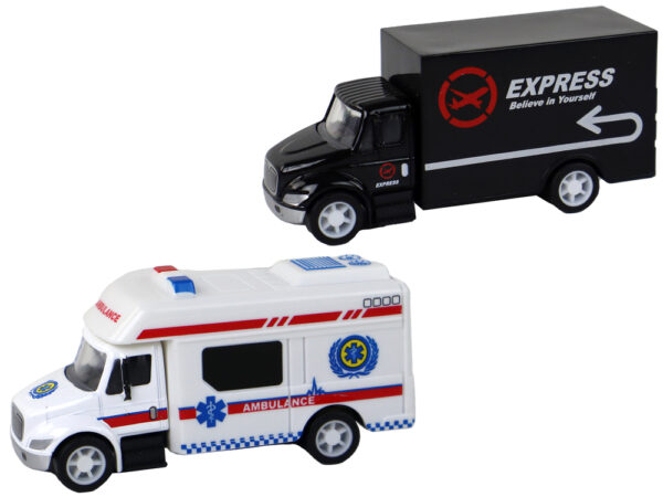 Camper Truck Ambulance Ice Cream Parlor With Friction Drive 1:87 A - Image 2