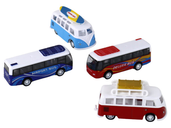 Campers Buses With Friction Drive 1:87 4 Pieces - Image 4