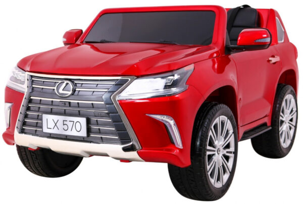 Licencirani auto na akumulator Lexus LX570 4x4 - dvosjed - crveni/lakirani