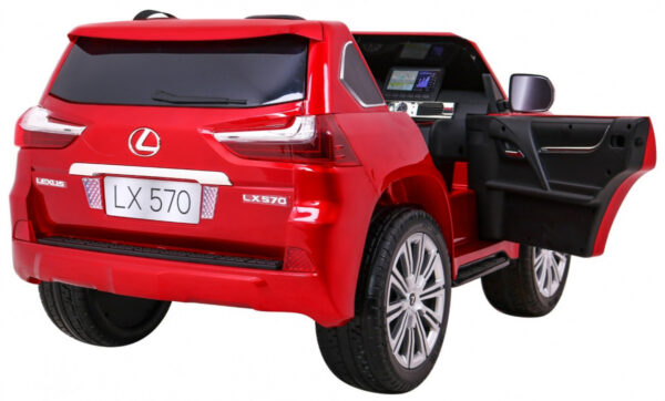 Licencirani auto na akumulator Lexus LX570 4x4 - dvosjed - crveni/lakirani - Image 10