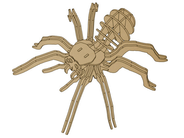 Wooden 3D Spider Puzzle Educational Combination 31 Elements - Image 2