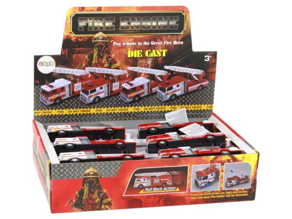 Fire Truck With Friction Drive Sound Extendable Ladder - Image 11