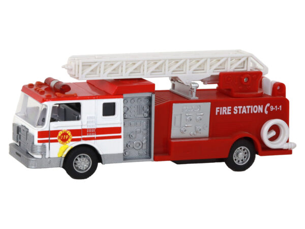 Fire Truck With Friction Drive Sound Extendable Ladder - Image 5