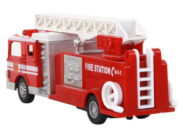 Fire Truck With Friction Drive Sound Extendable Ladder - Image 6