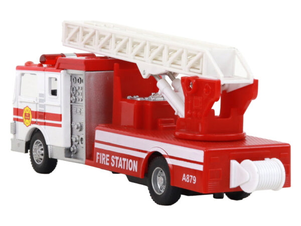 Fire Truck With Friction Drive Sound Extendable Ladder - Image 7