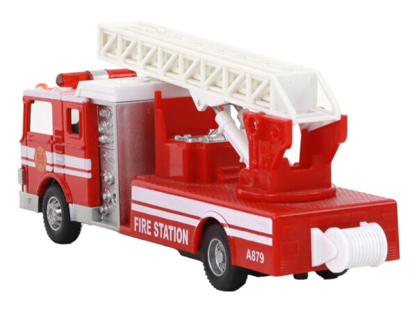 Fire Truck With Friction Drive Sound Extendable Ladder - Image 8