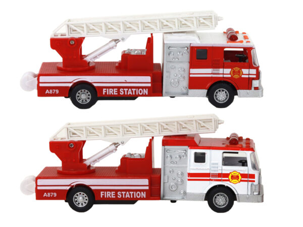 Fire Truck With Friction Drive Sound Extendable Ladder - Image 9