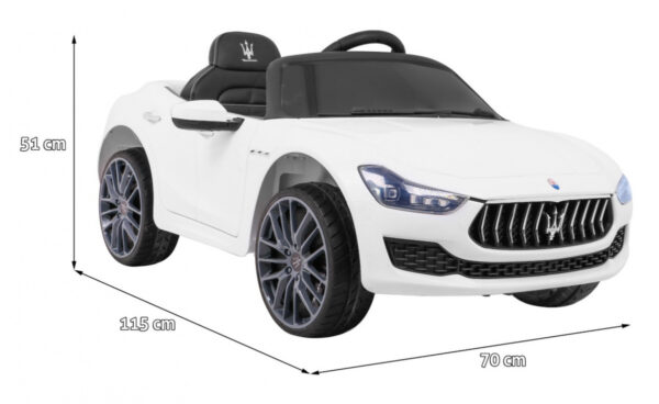 Licencirani auto na akumulator Maserati Ghibli  - bijeli - Image 2