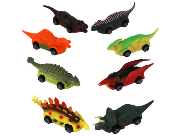 Set of springs, Dinosaurs, Colorful cars, 8 pieces - Image 4