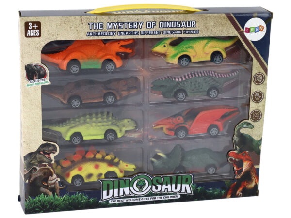 Set of springs, Dinosaurs, Colorful cars, 8 pieces - Image 5