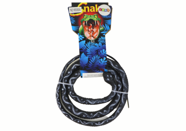 Artificial Rubber Coral Snake Black PVC - Image 3