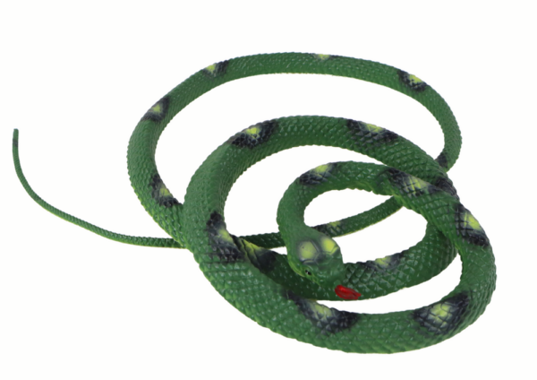 Artificial Rubber Coral Snake Green PVC - Image 2