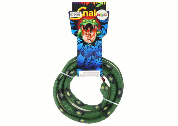 Artificial Rubber Coral Snake Green PVC - Image 3