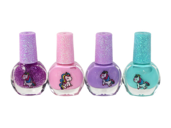 Beauty Set Colorful Nail Polishes 4 Pieces Unicorns - Image 2