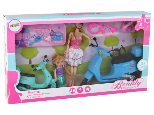 Doll Set With Baby Scooters Set Accessories - Image 8