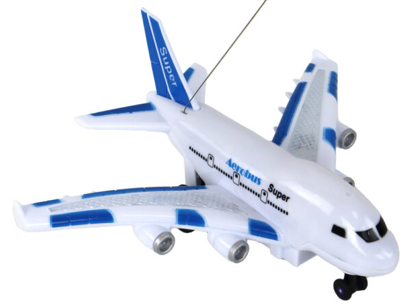 RC Airplane Remote Controlled White Aerobus Remote Control Lights Sounds - Image 4