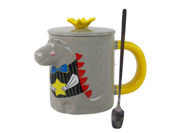 Gray Dinosaur Infuser Mug 400 ml - Image 2