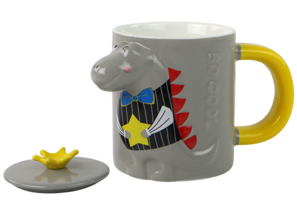 Gray Dinosaur Infuser Mug 400 ml