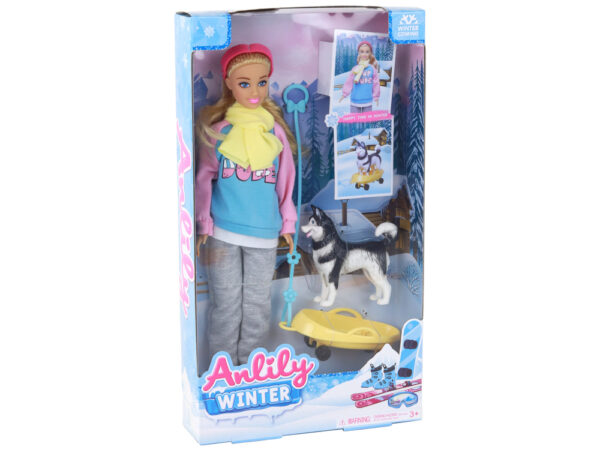 Anlily Doll with Husky Sled Dog Winter Edition - Image 5