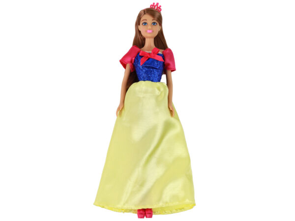 Children's Doll Anlily Princess Long Dark Hair Yellow Dress - Image 2