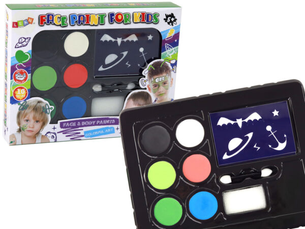 Kids Makeup Kit DIY Face Painting Stencils