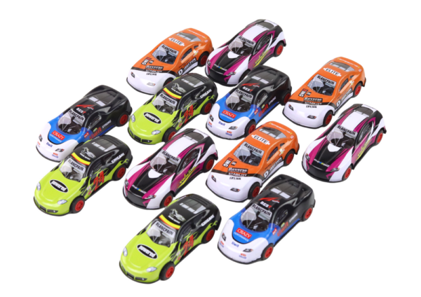 Set of Sports Cars 1:55 With Friction Drive, 12 Colorful Pieces - Image 2