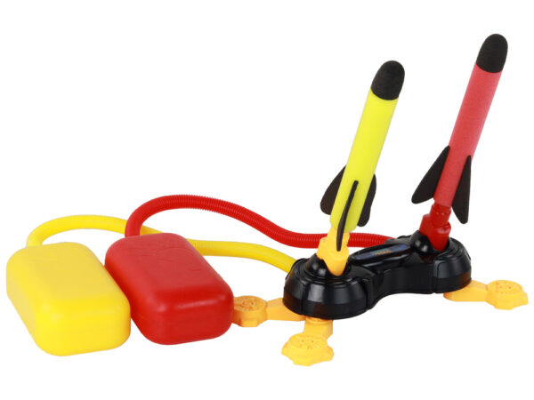 Foam Rocket Launcher Pump Yellow Red 6 Pcs - Image 2