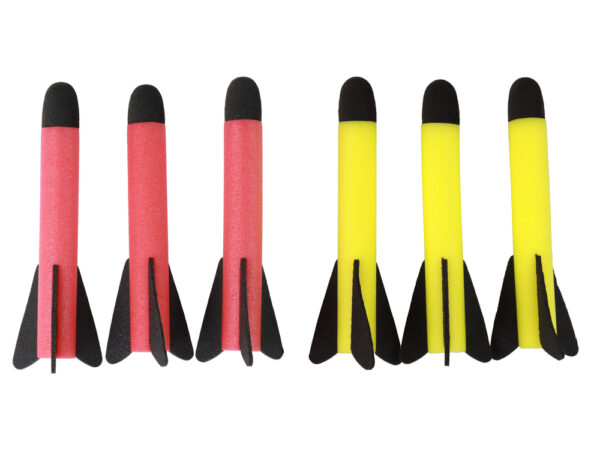 Foam Rocket Launcher Pump Yellow Red 6 Pcs - Image 4