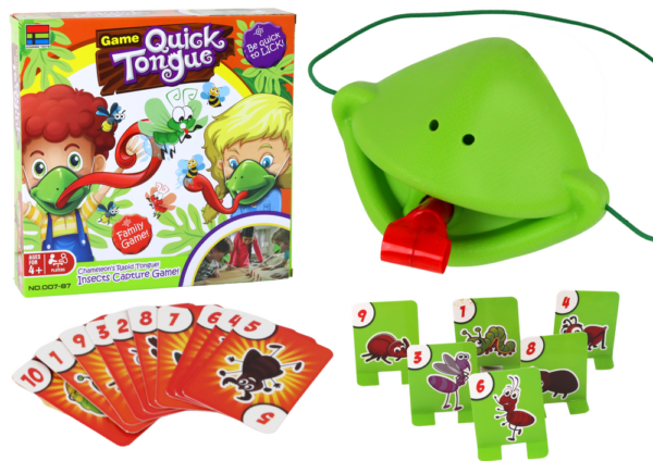 Fun Skill Game Quick Tongue - Catch the Insect Mask Chameleon