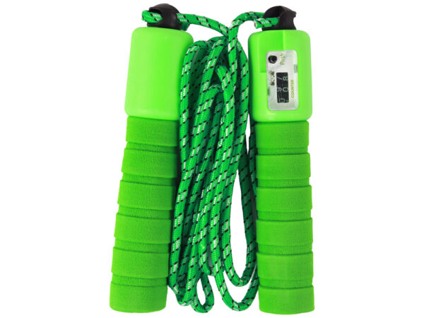 Green Skipping Rope With Counter 275 cm Fitness Adjustment - Image 2