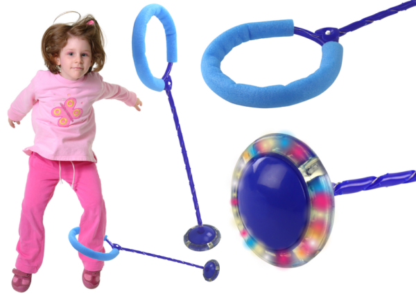 Hula Hop Jump Rope, Skipper, Light Up, Blue