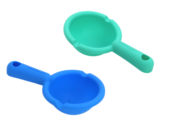 Rotating Bath Toy Colorful Bowls Two Spoons - Image 2