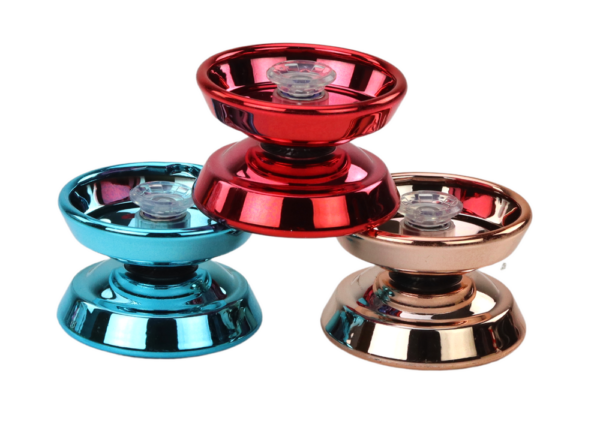 Yoyo Aluminum Classic Yoyo Blue Gold Red - Image 2