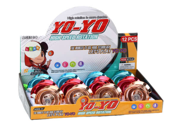 Yoyo Aluminum Classic Yoyo Blue Gold Red - Image 5