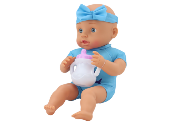 Baby doll, headband, feeding accessories, blue - Image 2