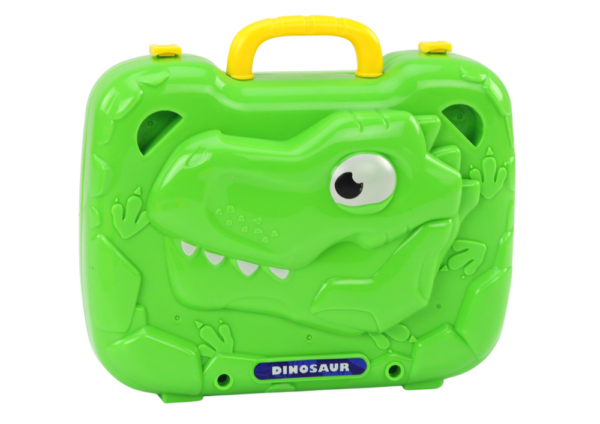 Table Suitcase DIY Set Puzzle Blocks Dinosaur Screwdriver 249 pieces. - Image 4