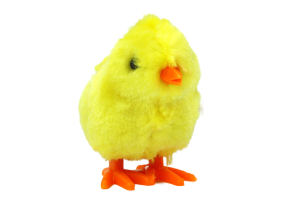 Jumping Wind-Up Chicken Plush Yellow - Image 2