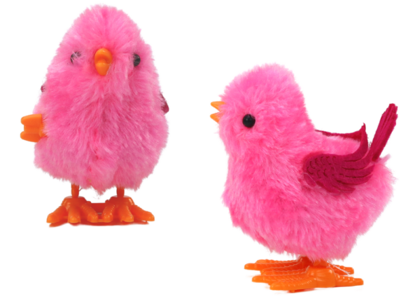 Jumping Chicken Toy Wind-Up Figurine Pink - Image 2