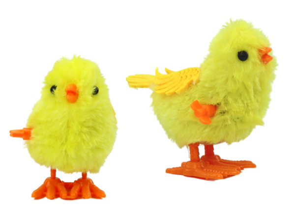 Jumping Chicken Wind Up Toy Figurine Yellow - Image 2