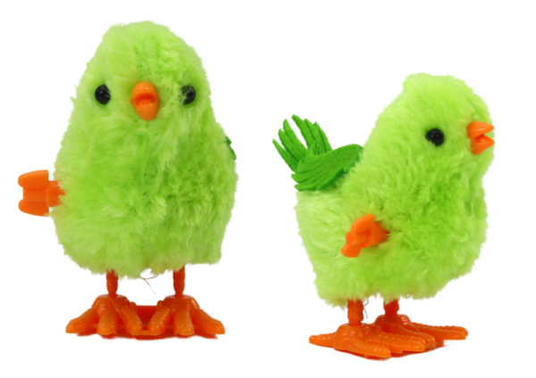 Jumping Chicken Toy Wind-Up Figurine Green - Image 2