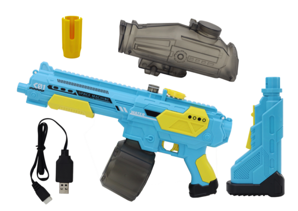 Blue Automatic M416 Cordless Water Gun Rifle - Image 3