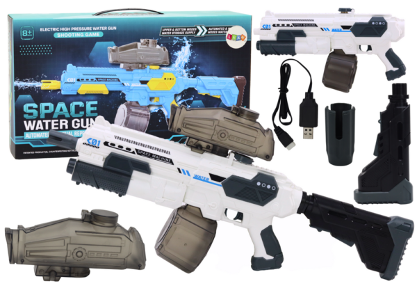 White Automatic M416 Cordless Water Gun Rifle