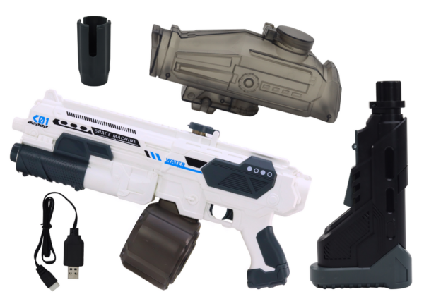 White Automatic M416 Cordless Water Gun Rifle - Image 3