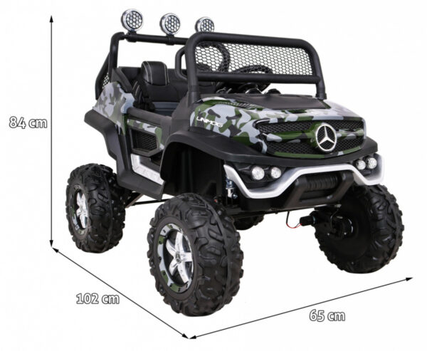 Licencirani auto na akumultor Mercedes BENZ UNIMOG S - moro - Image 2