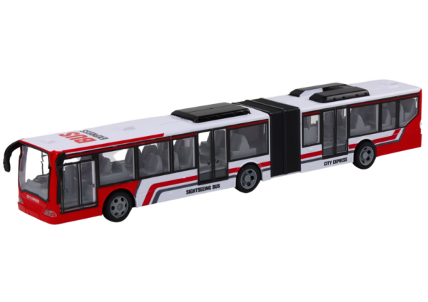 Remote Controlled RC City Bus Red and White - Image 2