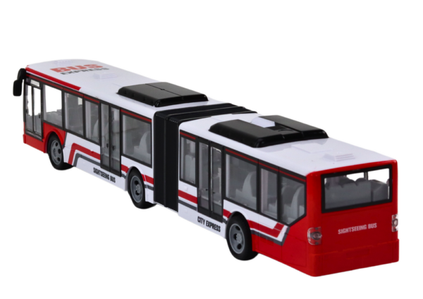 Remote Controlled RC City Bus Red and White - Image 3