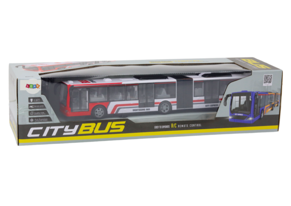 Remote Controlled RC City Bus Red and White - Image 5