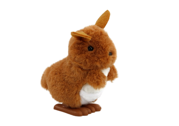 Jumping Kangaroo Wind-Up Plush Toy Decoration Brown - Image 4