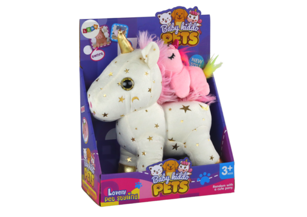 Unicorn Plush Sleeping Animal Lullaby White With Stars Set - Image 5